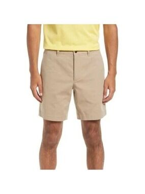Ted Baker "fordo" flat front tan shorts men's sz 38 regular pockets
